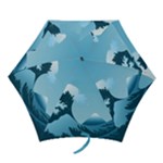 Minimalism Great Wave Off Kanagawa Mini Folding Umbrellas