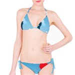 Minimalism Great Wave Off Kanagawa Classic Bikini Set