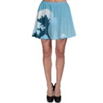 Minimalism Great Wave Off Kanagawa Skater Skirt
