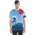 Minimalism Great Wave Off Kanagawa Men s Sport Mesh T-Shirt