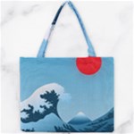 Minimalism Great Wave Off Kanagawa Mini Tote Bag