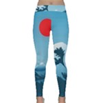 Minimalism Great Wave Off Kanagawa Classic Yoga Leggings