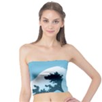 Minimalism Great Wave Off Kanagawa Tube Top
