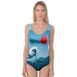 Minimalism Great Wave Off Kanagawa Princess Tank Leotard 