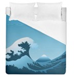Minimalism Great Wave Off Kanagawa Duvet Cover (Queen Size)