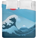 Minimalism Great Wave Off Kanagawa Duvet Cover Double Side (King Size)
