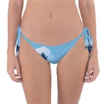 Minimalism Great Wave Off Kanagawa Reversible Bikini Bottoms