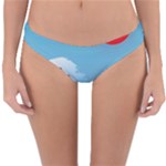 Minimalism Great Wave Off Kanagawa Reversible Hipster Bikini Bottoms