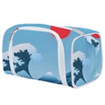 Minimalism Great Wave Off Kanagawa Toiletries Pouch