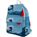 Minimalism Great Wave Off Kanagawa Top Flap Backpack