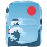 Minimalism Great Wave Off Kanagawa Full Print Backpack