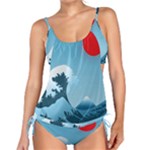 Minimalism Great Wave Off Kanagawa Tankini Set