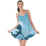 Minimalism Great Wave Off Kanagawa Love the Sun Cover Up