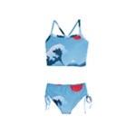 Minimalism Great Wave Off Kanagawa Girls  Tankini Swimsuit