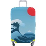 Minimalism Great Wave Off Kanagawa Luggage Cover (Large)