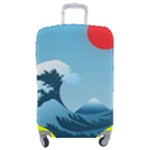 Minimalism Great Wave Off Kanagawa Luggage Cover (Medium)