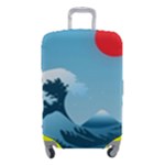 Minimalism Great Wave Off Kanagawa Luggage Cover (Small)
