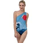 Minimalism Great Wave Off Kanagawa To One Side Swimsuit