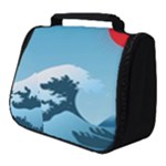 Minimalism Great Wave Off Kanagawa Full Print Travel Pouch (Small)