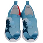 Minimalism Great Wave Off Kanagawa Kids  Velcro No Lace Shoes