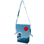 Minimalism Great Wave Off Kanagawa Folding Shoulder Bag