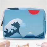 Minimalism Great Wave Off Kanagawa Make Up Pouch (Medium)
