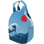 Minimalism Great Wave Off Kanagawa Travel Backpack
