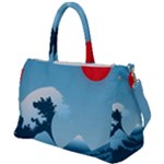 Minimalism Great Wave Off Kanagawa Duffel Travel Bag
