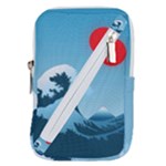 Minimalism Great Wave Off Kanagawa Belt Pouch Bag (Small)