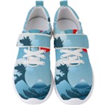 Minimalism Great Wave Off Kanagawa Men s Velcro Strap Shoes