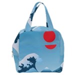 Minimalism Great Wave Off Kanagawa Boxy Hand Bag