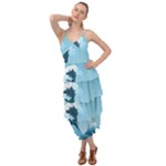 Minimalism Great Wave Off Kanagawa Layered Bottom Dress