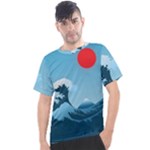 Minimalism Great Wave Off Kanagawa Men s Sport Top