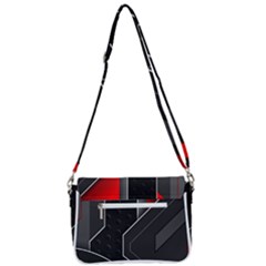 Shoulder Bag with Back Zipper 
