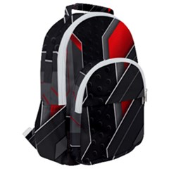 Rounded Multi Pocket Backpack 