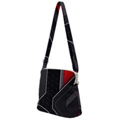 Zipper Messenger Bag 