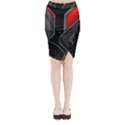 Midi Wrap Pencil Skirt 