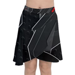 Chiffon Wrap Front Skirt 