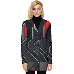 Button Up Hooded Coat  