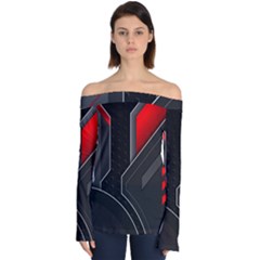 Off Shoulder Long Sleeve Top 