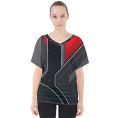 V-Neck Dolman Drape Top 