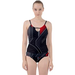 Cut Out Top Tankini Set 