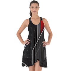 Show Some Back Chiffon Dress 