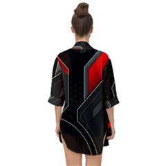 Open Front Chiffon Kimono 