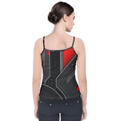 Velvet Spaghetti Strap Top 