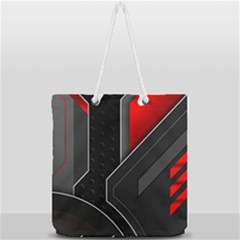 Full Print Rope Handle Tote (Large) 
