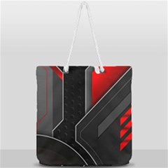 Full Print Rope Handle Tote (Large) 