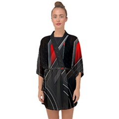 Half Sleeve Chiffon Kimono 