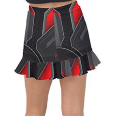 Fishtail Mini Chiffon Skirt 