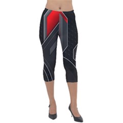Lightweight Velour Capri Leggings  